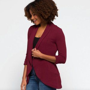 FrenchMauve stretch 3/4 cardigan/jardigan